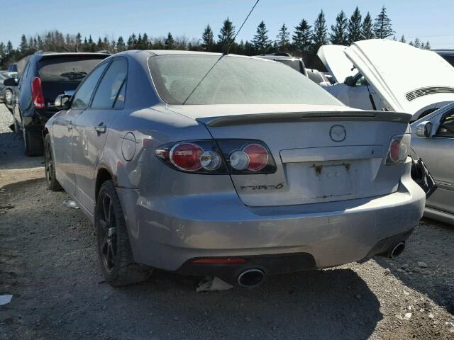 JM1GG12L361101298 - 2006 MAZDA SPEED 6 GRAY photo 3