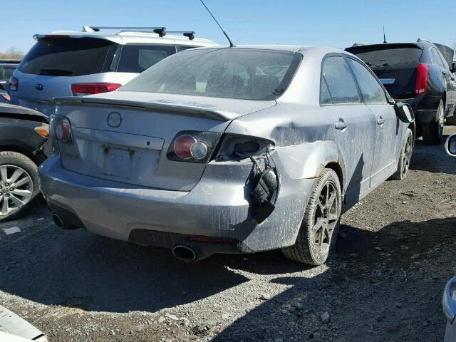 JM1GG12L361101298 - 2006 MAZDA SPEED 6 GRAY photo 4