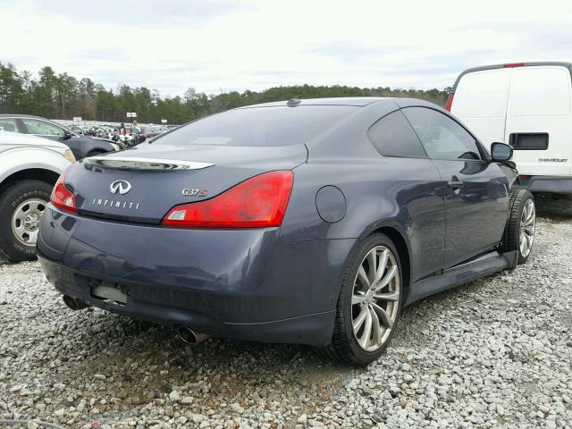 JNKCV64E19M603616 - 2009 INFINITI G37 BASE BLUE photo 4