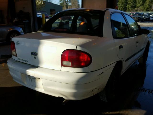 2C1MR5226Y6707106 - 2000 CHEVROLET METRO LSI WHITE photo 4