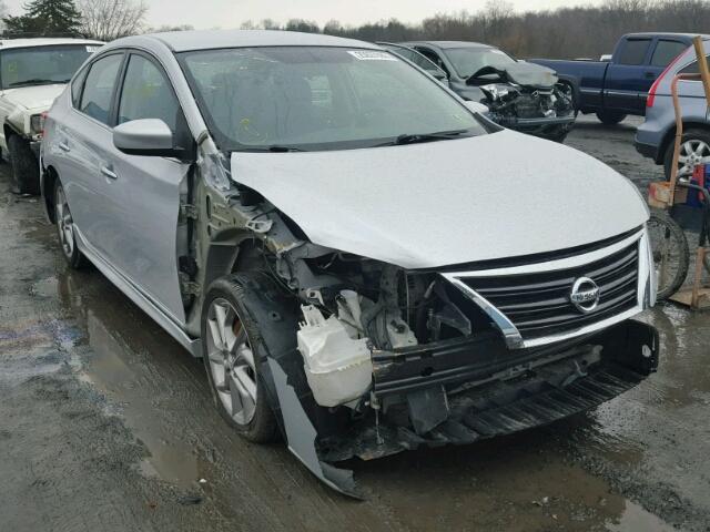 3N1AB7APXDL789918 - 2013 NISSAN SENTRA S SILVER photo 1