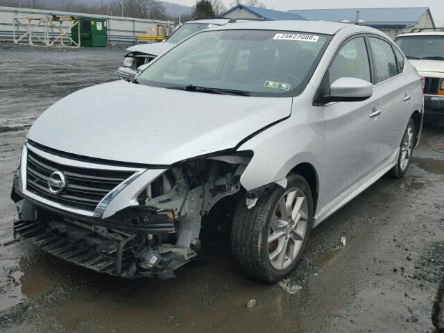 3N1AB7APXDL789918 - 2013 NISSAN SENTRA S SILVER photo 2