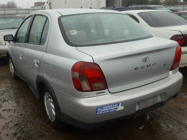 JTDBT123810101723 - 2001 TOYOTA ECHO GRAY photo 3