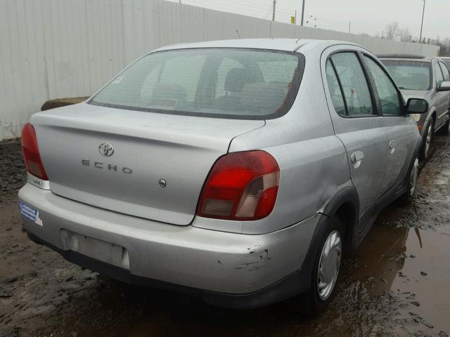 JTDBT123810101723 - 2001 TOYOTA ECHO GRAY photo 4