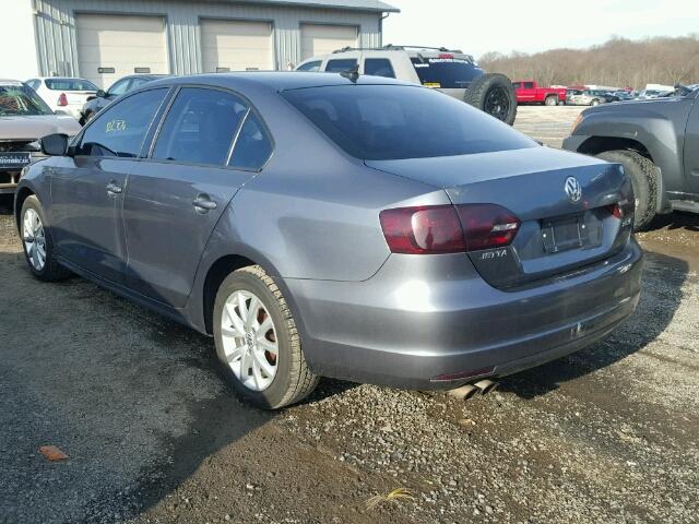 3VWDZ7AJ6BM329984 - 2011 VOLKSWAGEN JETTA SE GRAY photo 3