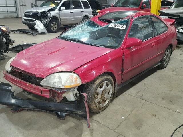 1HGEJ8245WL086741 - 1998 HONDA CIVIC EX 红色 照片 2
