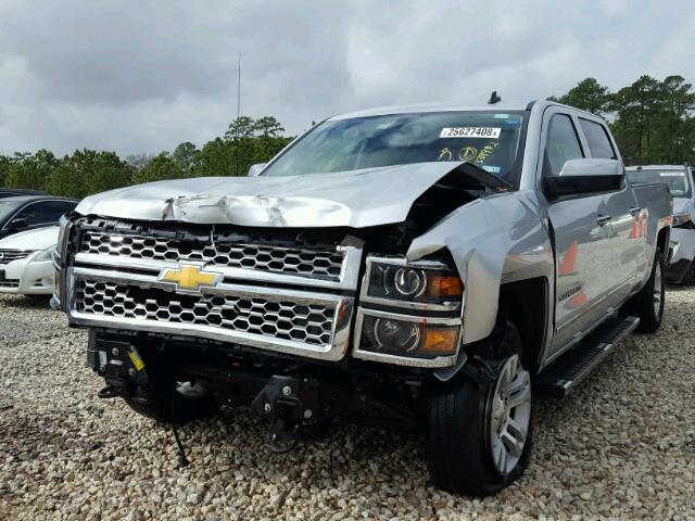 3GCUKSEJ1EG339992 - 2014 CHEVROLET SILVERADO SILVER photo 2