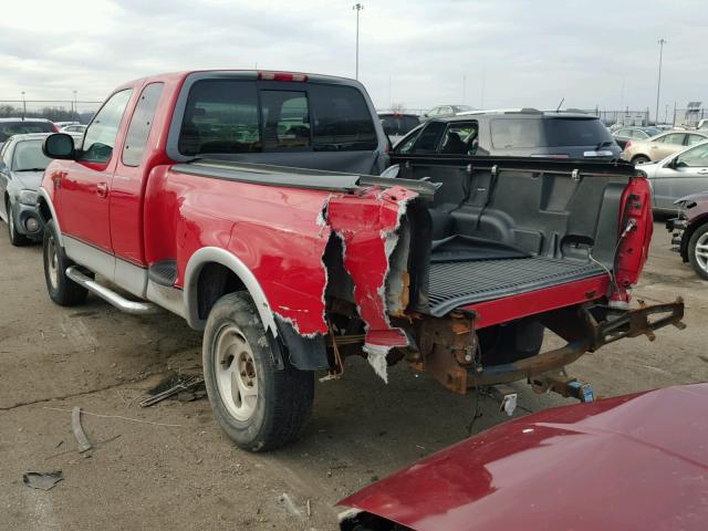 1FTZX08W2WKC07191 - 1998 FORD F150 RED photo 3