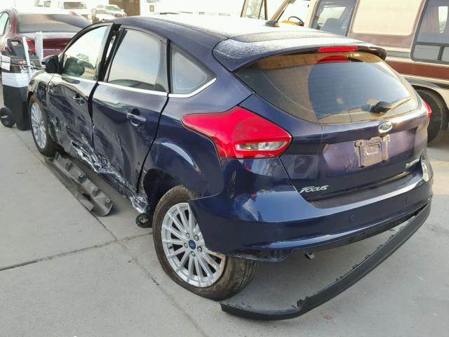 1FADP3R48HL314905 - 2017 FORD FOCUS BEV BLUE photo 3