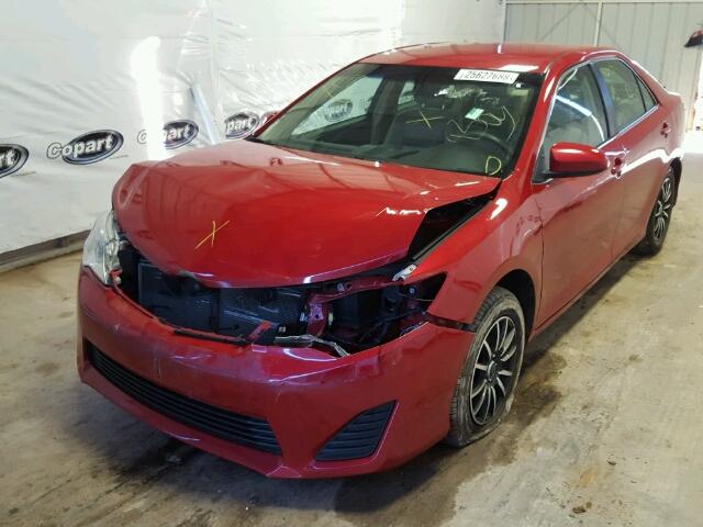 4T1BF1FK3CU616743 - 2012 TOYOTA CAMRY BASE RED photo 2