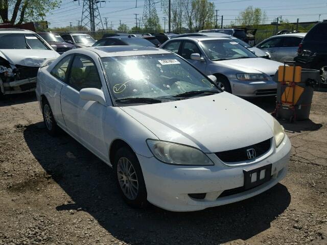 1HGEM22925L003121 - 2005 HONDA CIVIC EX WHITE photo 1