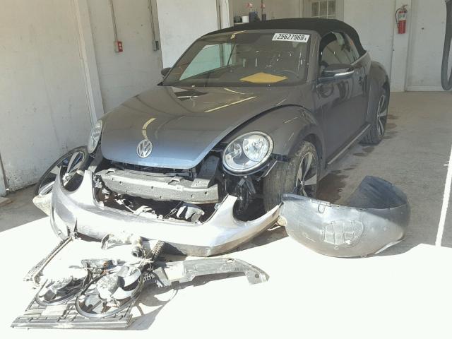 3VW7A7AT3DM812339 - 2013 VOLKSWAGEN BEETLE TUR GRAY photo 2