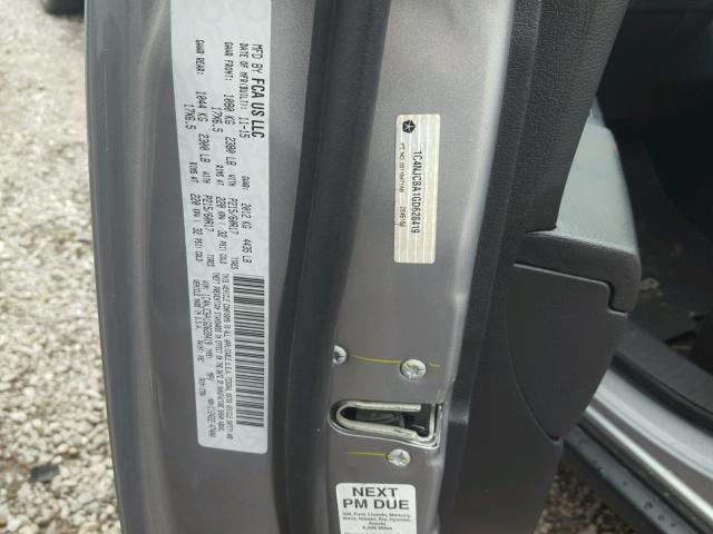 1C4NJCBA1GD628419 - 2016 JEEP COMPASS SP SILVER photo 10