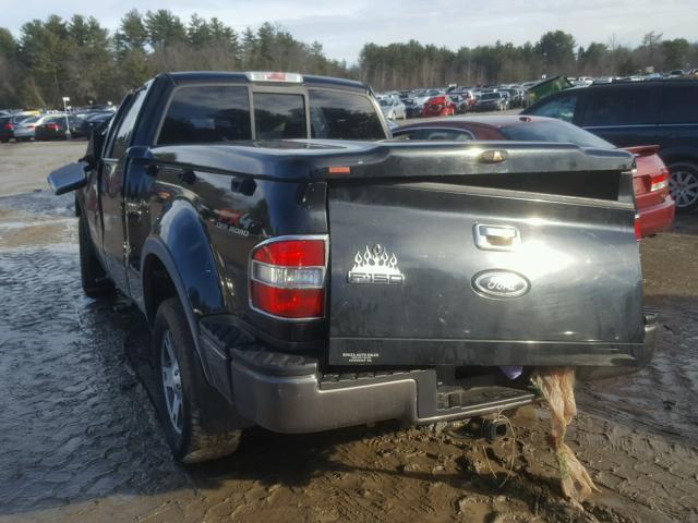 1FTPX04565KE51137 - 2005 FORD F150 BLACK photo 3