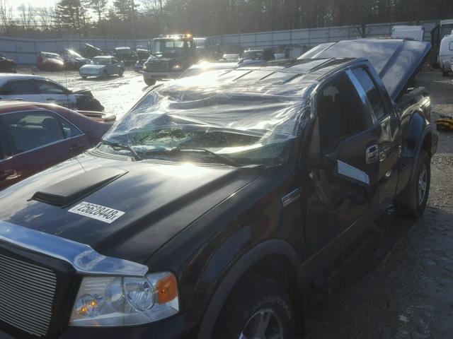 1FTPX04565KE51137 - 2005 FORD F150 BLACK photo 9