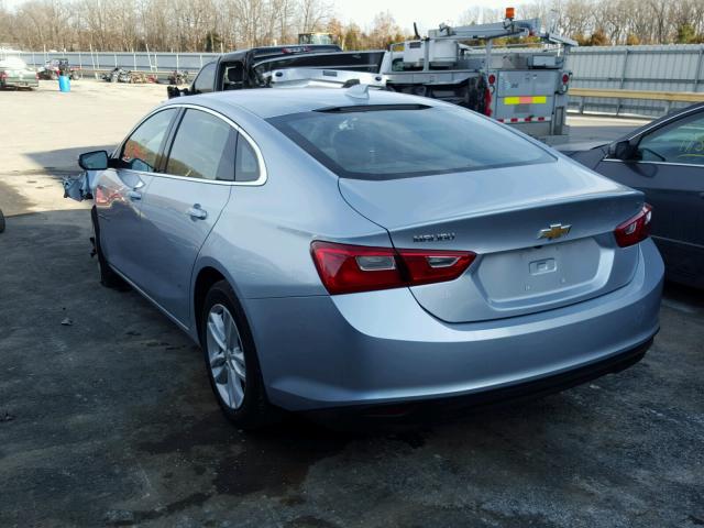 1G1ZE5ST2HF256087 - 2017 CHEVROLET MALIBU LT BLUE photo 3
