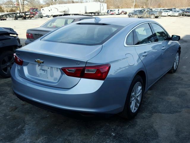 1G1ZE5ST2HF256087 - 2017 CHEVROLET MALIBU LT BLUE photo 4