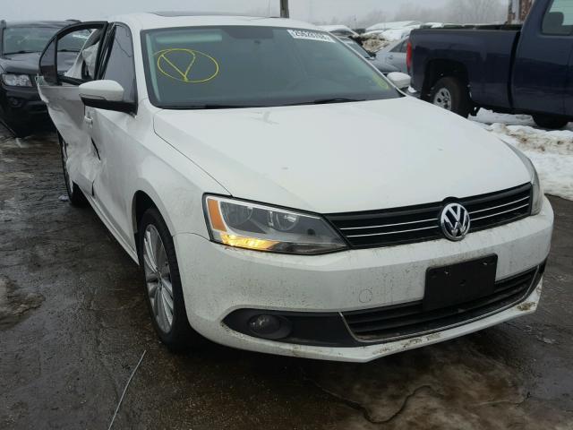 3VWL17AJ7EM391286 - 2014 VOLKSWAGEN JETTA SEL WHITE photo 1