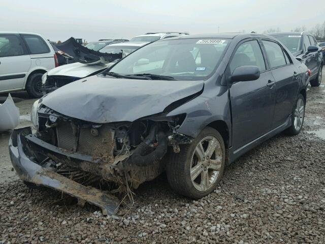 5YFBU4EE6DP119708 - 2013 TOYOTA COROLLA BA GRAY photo 2