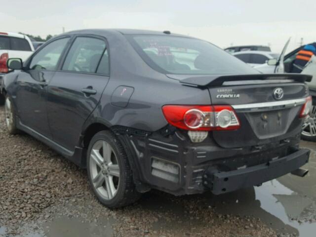 5YFBU4EE6DP119708 - 2013 TOYOTA COROLLA BA GRAY photo 3