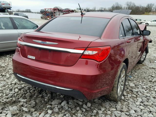 1C3CCBBB7CN284009 - 2012 CHRYSLER 200 TOURIN RED photo 4