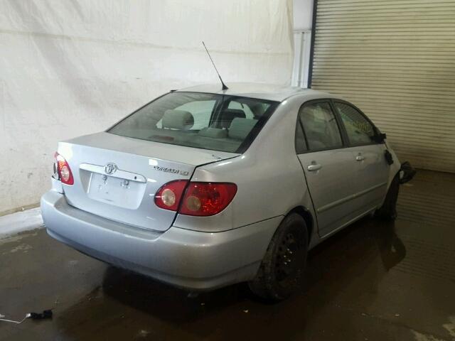 2T1BR32EX7C818375 - 2007 TOYOTA COROLLA CE SILVER photo 4