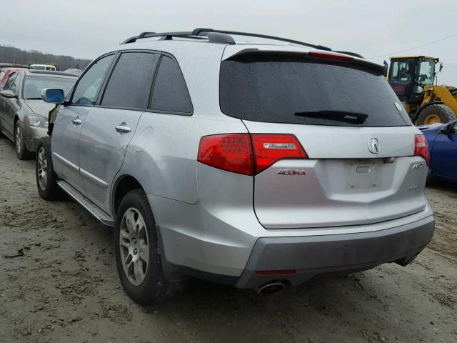 2HNYD28408H546843 - 2008 ACURA MDX TECHNO SILVER photo 3