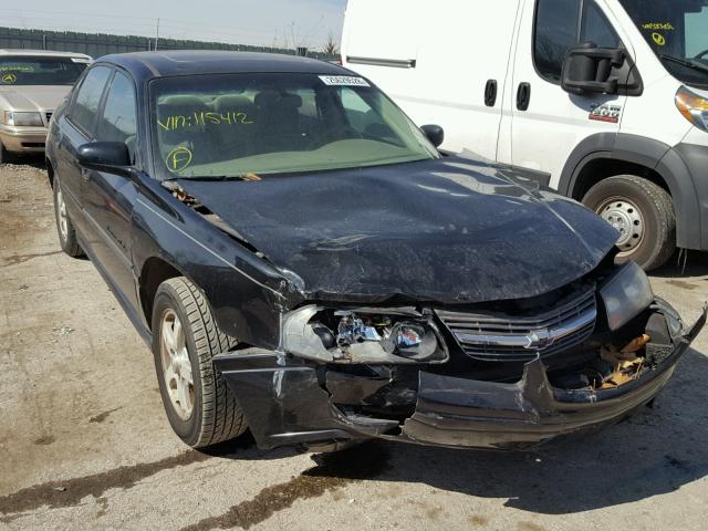 2G1WH52K049115412 - 2004 CHEVROLET IMPALA LS BLACK photo 1