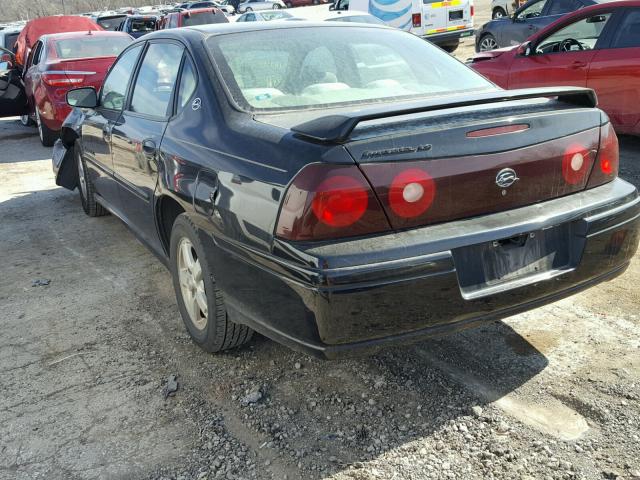 2G1WH52K049115412 - 2004 CHEVROLET IMPALA LS BLACK photo 3