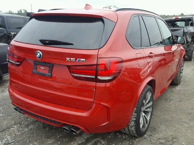 5YMKT6C59G0R78640 - 2016 BMW X5 M RED photo 4