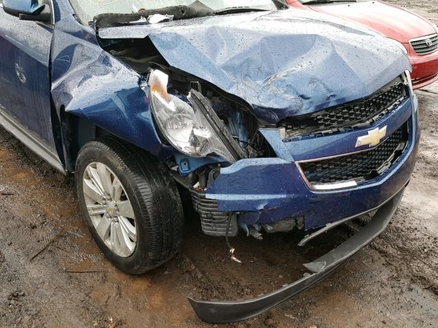 2CNFLNEY8A6239491 - 2010 CHEVROLET EQUINOX LT BLUE photo 9