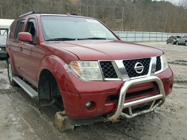 5N1AR18W96C671484 - 2006 NISSAN PATHFINDER RED photo 1