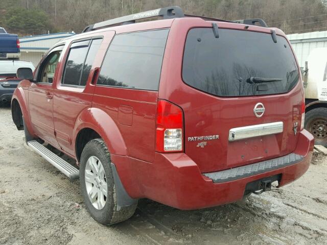 5N1AR18W96C671484 - 2006 NISSAN PATHFINDER RED photo 3