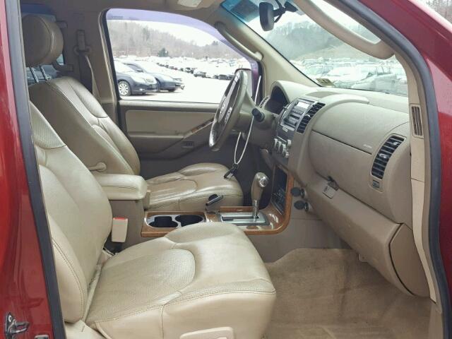 5N1AR18W96C671484 - 2006 NISSAN PATHFINDER RED photo 5