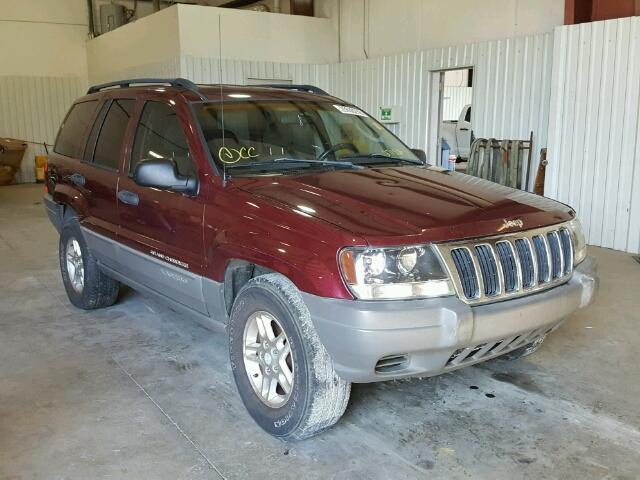 1J4GX48S92C271528 - 2002 JEEP GRAND CHER BURGUNDY photo 1