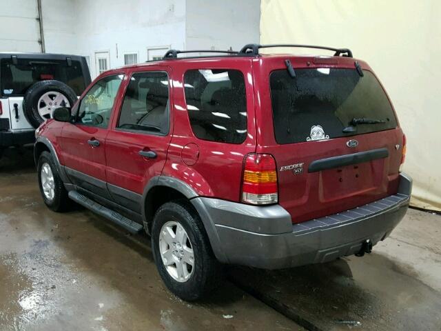 1FMYU93186KC81585 - 2006 FORD ESCAPE XLT RED photo 3