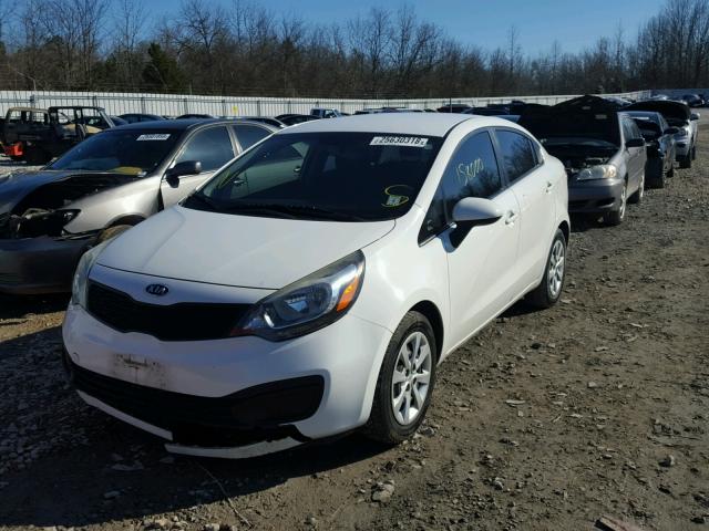 KNADM4A31C6094040 - 2012 KIA RIO LX WHITE photo 2