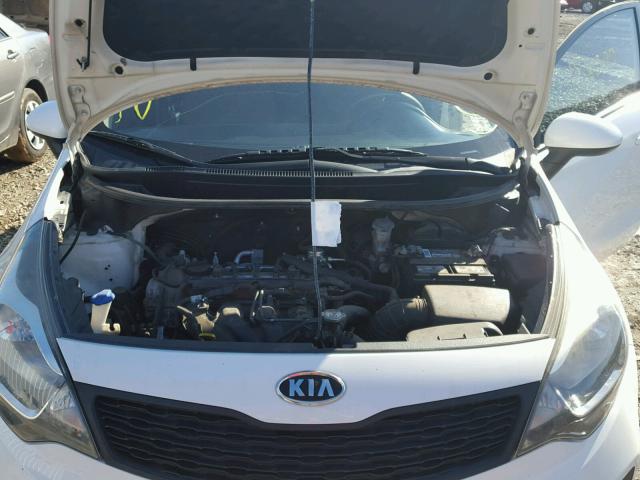 KNADM4A31C6094040 - 2012 KIA RIO LX Սպիտակ լուսանկար 7