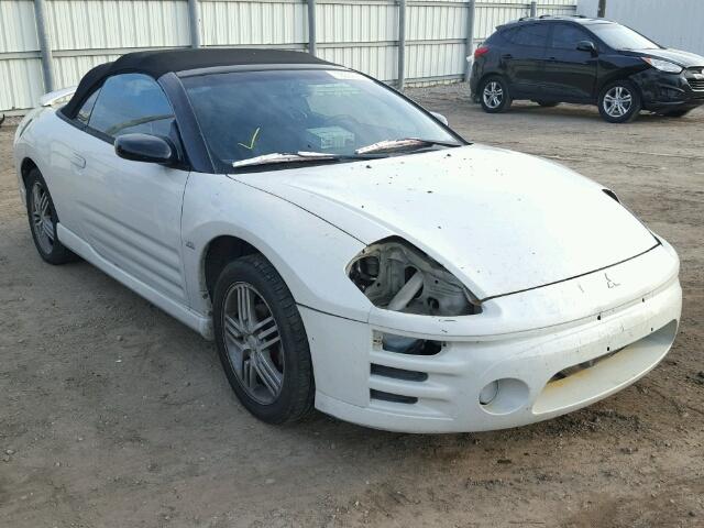 4A3AE55H43E110166 - 2003 MITSUBISHI ECLIPSE SP WHITE photo 1