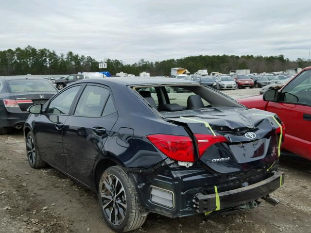 2T1BURHE5HC832565 - 2017 TOYOTA COROLLA L BLUE photo 3