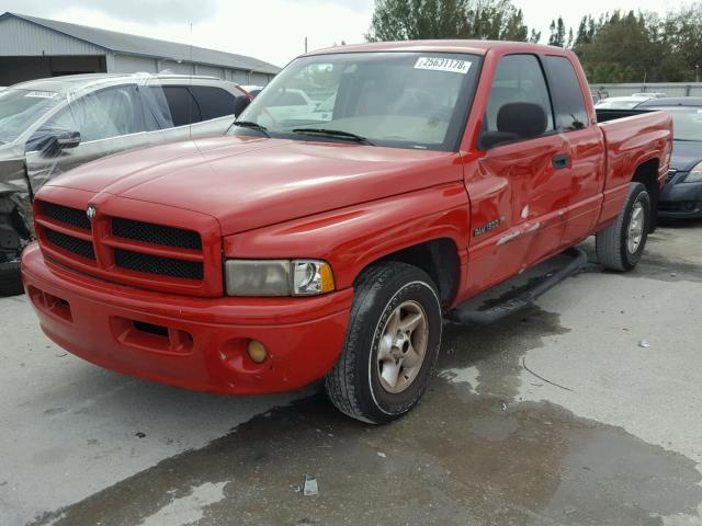 3B7HC13Z21G788464 - 2001 DODGE RAM 1500 RED photo 2