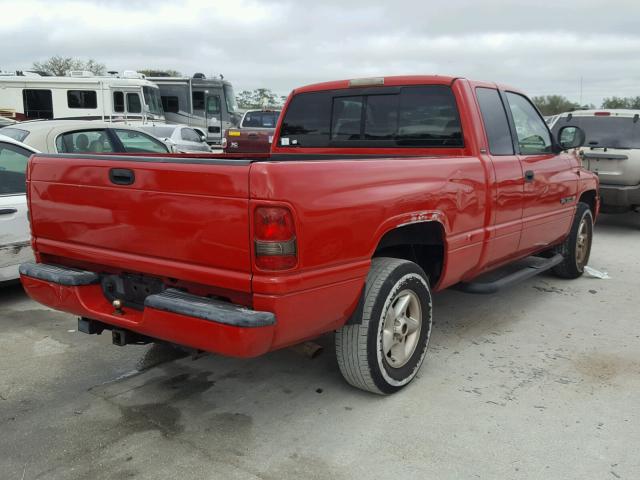 3B7HC13Z21G788464 - 2001 DODGE RAM 1500 RED photo 4