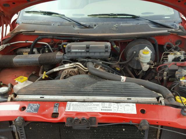 3B7HC13Z21G788464 - 2001 DODGE RAM 1500 RED photo 7