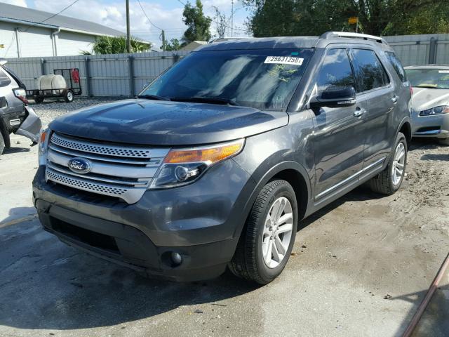 1FM5K7D82FGA71205 - 2015 FORD EXPLORER X GRAY photo 2