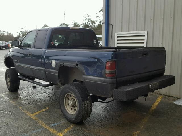 1B7KF23Z51J556314 - 2001 DODGE RAM 2500 BLUE photo 3