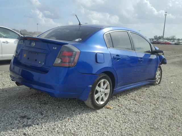 3N1AB6AP1AL689941 - 2010 NISSAN SENTRA 2.0 BLUE photo 4