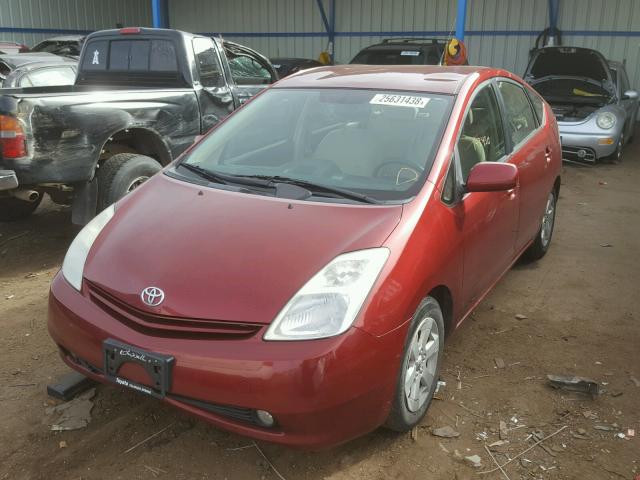 JTDKB20U457037746 - 2005 TOYOTA PRIUS RED photo 2