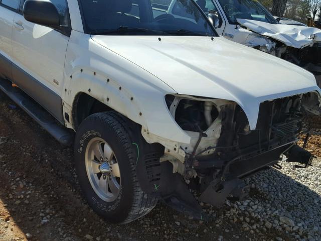 JTEZT14R730002809 - 2003 TOYOTA 4RUNNER SR WHITE photo 9