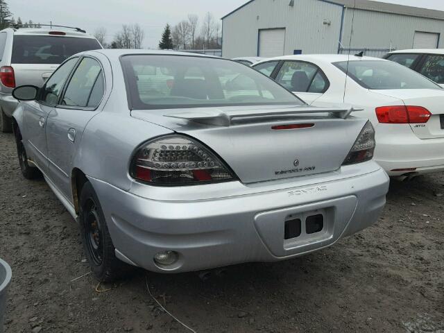 1G2NF52E94C248959 - 2004 PONTIAC GRAND AM S SILVER photo 3