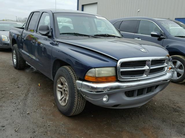 1D7HL48N53S157278 - 2003 DODGE DAKOTA QUA BLUE photo 1